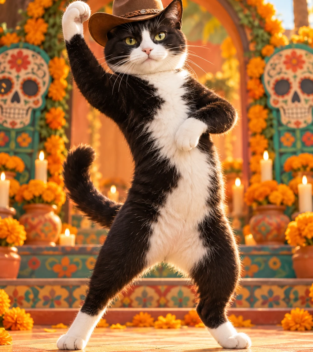 Cowboy Cat cat-dance concept artwork